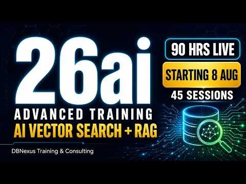 Oracle 26ai DBA Training 2026 | 90 Hours LIVE | RAC, RMAN, Data Guard + AI Vector Search & RAG