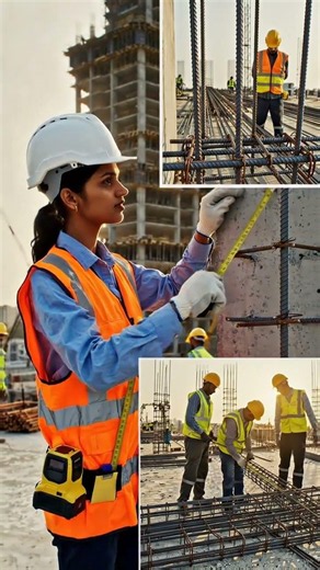 Daily Duties of a Site Engineer 🏗️ | High Rise Construction | Civil Engineering #shorts