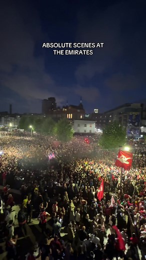 ABSOLUTE SCENES AT THE EMIRATES AS ARSENAL OFFICIALLY WIN THE PREMIER LEAGUE #Arsenal #PremierLeague #Gunners #Football #ArsenalFC