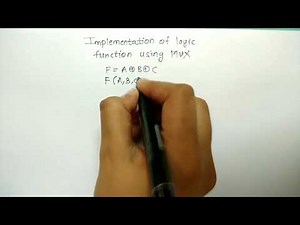 Implementation of logic function using 8:1 multiplexer in simple way(HINDI)
