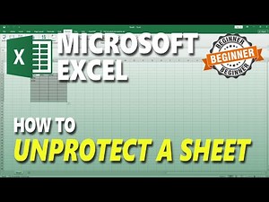 Microsoft Excel How To Unprotect A Sheet