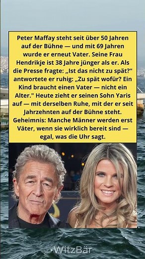 Das wusste kaum jemand. Peter Maffay wurde mit 69 noch einmal Vater.