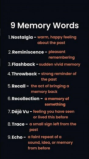 9 Memory Words in English 🧠 | Easy Vocabulary for Feelings & the Past