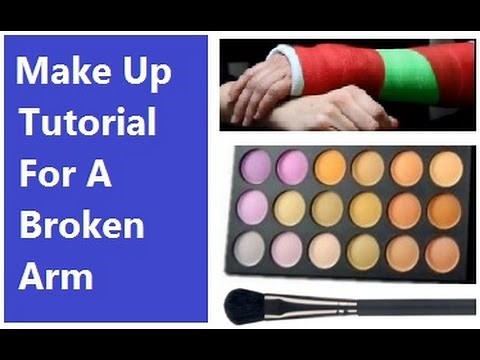 Basic Make Up Tutorial With A Broken Arm: Life with A Cast (Broken Arm) Episode 2