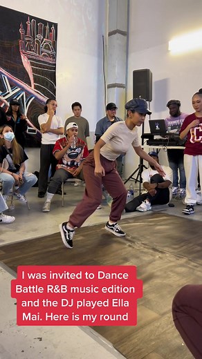 Energetic Freestyle Dance Battle to R&B Music