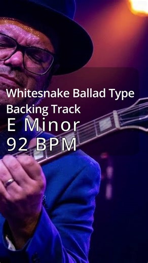 Whitesnake Ballad Type Backing Track – 92 BPM – E Minor Practice Short V1