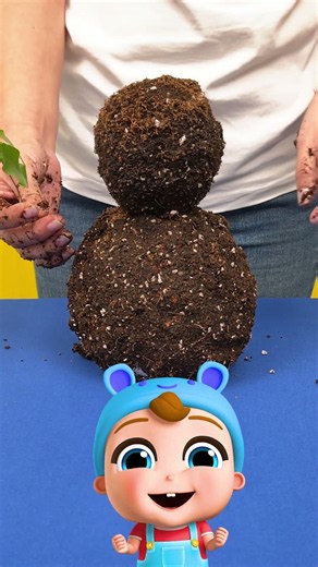 The Mudman! DIY & Sensory Play with Baby John! #Shorts #Littleangel