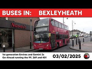 London buses in Bexleyheath 03/02/2025