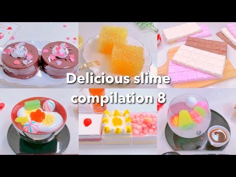 【ASMR】🥢おいしそうなスライムまとめ8🍫【音フェチ】Delicious slime compilation 8
