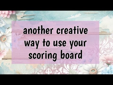 What else you can do with a scoring board? EASY CARD IDEA FOR EVERYONE
