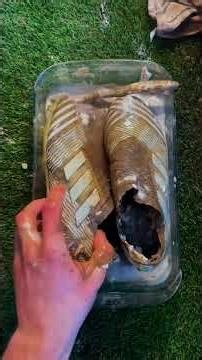 Massive Adidas Nemeziz football boots Cleaning in ASMR
