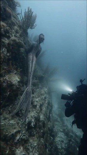 Deep Sea Capture GoPro Footage of Mermaid Near The Bahamas