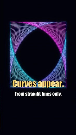 Can straight lines make curves? 👀