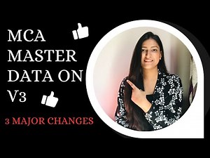 MCA V3 : big updates | MCA public inspection | Master data | Directors Details | #latest