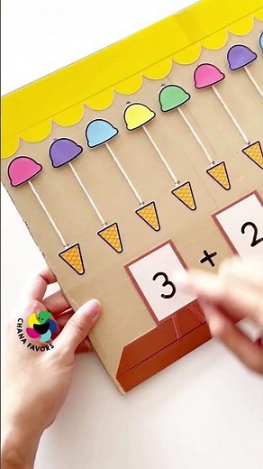 Kids Activity 🧩 | Ice Cream Math Challenge #printables #chanafavors #kidsactivities #earlylearning