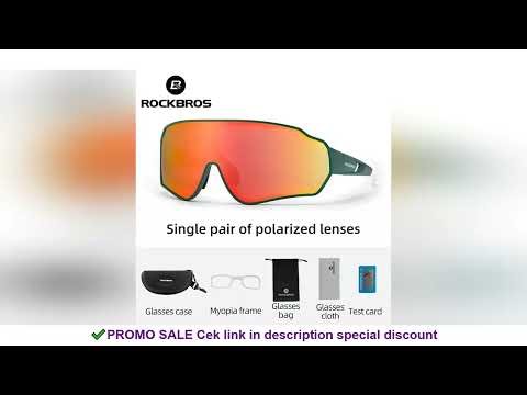ROCKBROS Polarized Cycling Glasses Bike Polarized Glasses Outdoor Sports MTB Bicycle Sunglasses Gogg