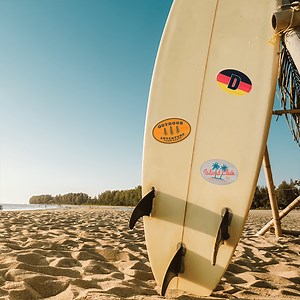 Custom Surfboard & Surfshop Stickers - Sticky Brand