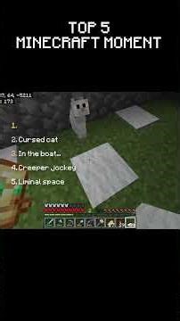 Minecraft Top 5 Moments #Minecraft #Shorts
