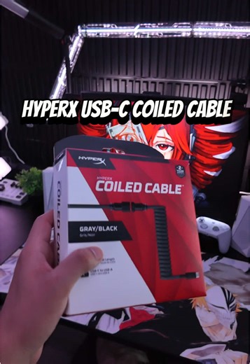 HyperX USB-C Coiled Cable The Best Setup Upgrade 🤩🔥 @HyperX thanks for the upgrade! #hyperx #hyperxcoiledcable #coiledcable #setup #tiktokshopblackfriday