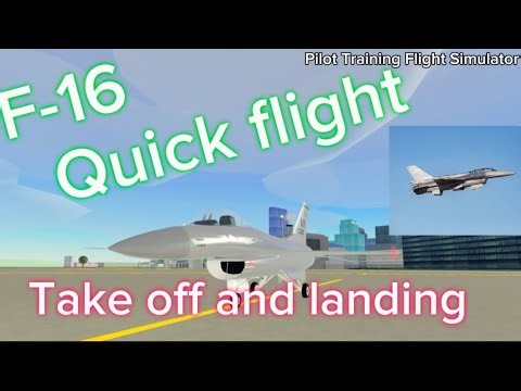 F-16 flight in Roblox! (Pilot training Flight Simulator)