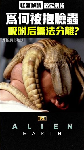 爲何被異形抱臉蟲吸附後就無法分離？【設定解析｜AlienEarth異形地球｜怪客解讀】