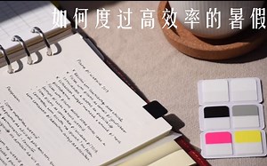 【YouTube搬运】【熟肉】如何度过一个高效率的暑假||how to have a productive summer