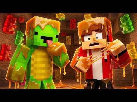 and Mikey Found the Candy Cave! | Minecraft Animatio