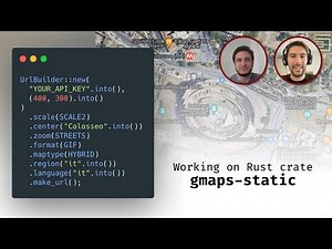 Working on Rust crate "gmaps-static" (Google Static Maps API URL builder) - Twitch live 2021-06-27
