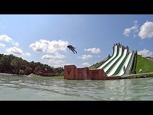Royal Flush Slide at BSR Cable Park in Waco, Texas 🇺🇸 Super Fun Music Clip 🥁