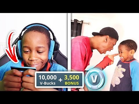 Kid Buys 10,000 V Bucks On Brother's Credit Card (Fortnite)