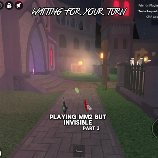 Playing mm2 but invisible part 3 || #foryoupage #xyzbca #blowup #roblox #murdermystery2 #invisible #sherrif