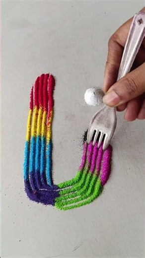 simple Rangoli, satisfying rangoli, Easy rangoli, asmr video #asmroli, Tricks and tips,ASMR#rangoli
