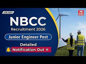 NBCC Navratna PSU Recruitment 2026 | Junior Engineer & Manager Posts | Apply Now!