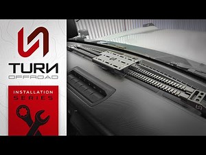 Turn Offroad's Ford Bronco Dashboard Mount installation guide.
