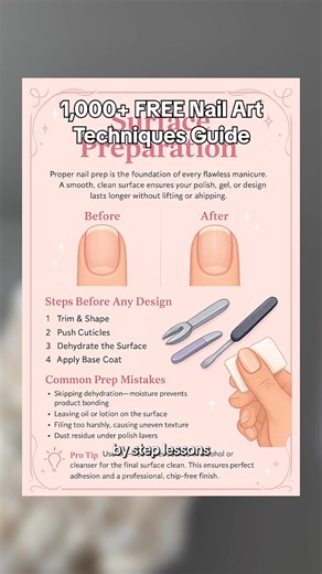 Create Stunning Nail Art from Home 💅 The Nail Art Mastery Guide makes it easy to design salon-quality nails — even if you’re just starting. Learn techniques, color combinations, and simple steps that turn every set into a work of art. ✨ Step-by-step tutorials for beginners 🎨 Easy patterns, gradients & marble styles 💖 Nail prep, shaping & care explained simply 🌈 Seasonal & creative design inspirations included 🏠 Perfect for DIY lovers or aspiring nail artists Start creating nails you’ll actu