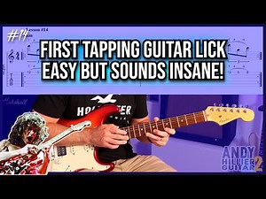 Lesson #14: First Tapping Guitar Lick | Easy but Sounds Insane!