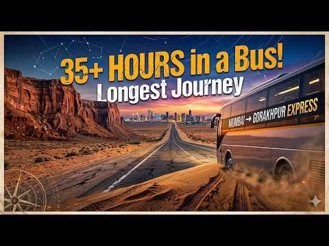 35+ Hours in a Bus! 😱 Mumbai to Gorakhpur Longest Journey Vlog｜Traveling vlogs |