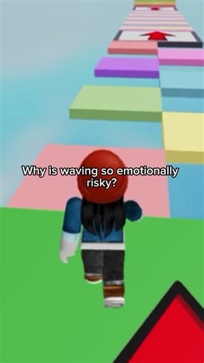 Awkwardness of waving….. #roblox