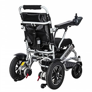 [Hot Item] Ksm-601ar Electric Wheelchair for Adults Automatic High Backrest Power Reclining Remote Control Folding Silicone Seat Cushion