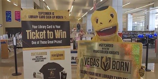 Want to win VGK, Raiders tickets? Sign up for a Las Vegas library card!