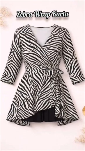 Classy Zebra Print Outfit 🖤 Minimal & Elegant Look for Girls #shorts