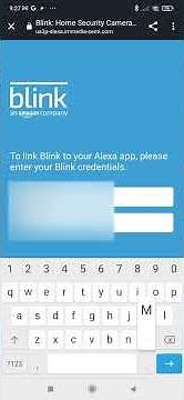 Blink app: linking to Alexa