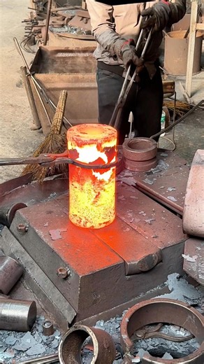 Inside the forging factory Every Hit, Every Spark – Forging in Mesmerizing Slow Motion! #process #machine #factory #forging #manufacturer #blacksmith #fblifestyle | TIM inside the factory