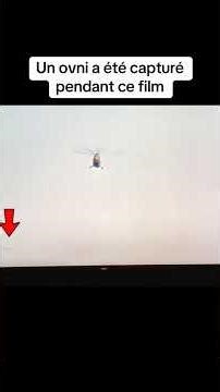 A UFO is present in the rushes of a film