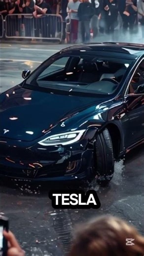 Double Tesla Drift Disaster From Speed Thrills to Double Crash Chaos Tesla Drift Chaos x2 #shortfilm