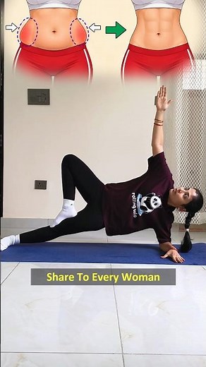 3 Effective Love Handle Workouts | Side Fat Workout at Home | Slim Waist Exercises #sidefatloss
