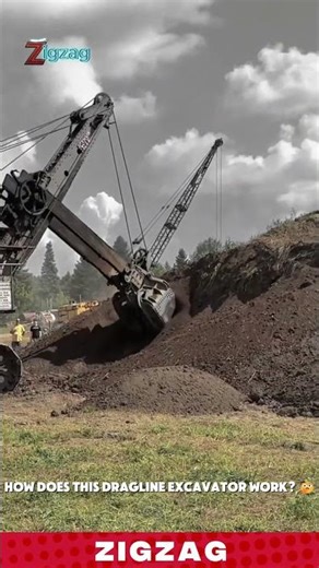 Massive & Powerful Dragline Excavator for Digging and Moving Overburden in Open Pit Mines