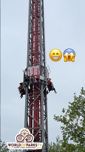 Space Shot - Walibi Holland 2026 Offride #shorts #freefalltower #amusementpark #freizeitpark #ride