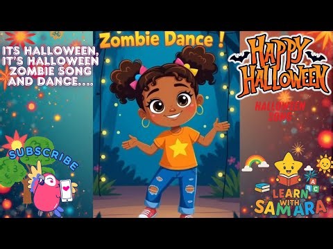 🎃Zombie Dance 🧟‍♀️ | Fun Kids Song with Samara | Silly Halloween Dance for Children