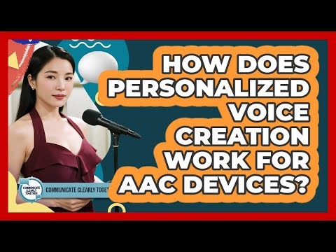 How Does Personalized Voice Creation Work For AAC Devices? - Communicate Clearly Together